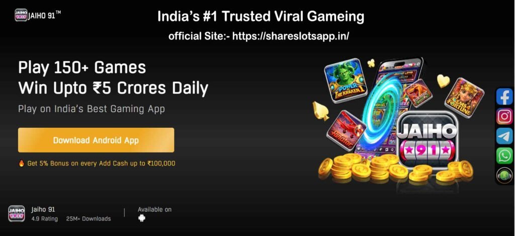 Jaiho 91 (New Yono Game 2026) Direct Play & Win Get-₹87 Bonus